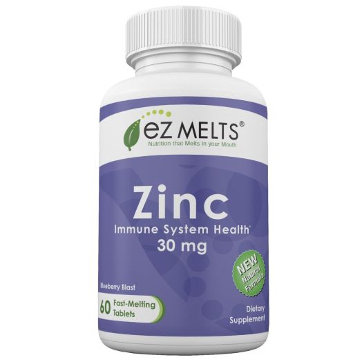 EZ Melts Zinc, 30 mg, Fast Melting Tablets