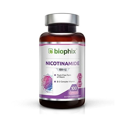 biophix Vitamin B-3 Flush Free Nicotinamide 500 mg 100 Caps