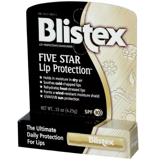 Blistex Five Star Lip Protection SPF 30 Lip Protectant, 0.15 OZ (Pack of 12)**Now Water Resistant**