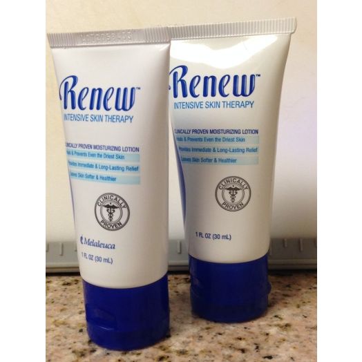 Renew Intensive Skin Therapy Lotion by Melaleuca (2 Pack, 1 oz. each) - Great Sample / Travel Size for Purse, Gym Bag, Vehicle. Dry, Chapped Skin Relief.