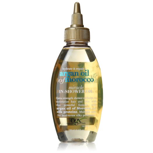 OGX Hydrate Plus Repair Argan Oil of Morocco Extra Strength Miracle in Shower Oil, 4 Ounce