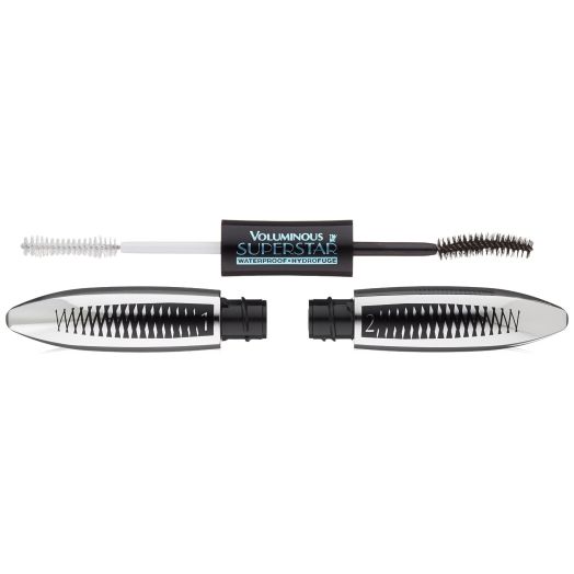 L'Oreal Paris Cosmetics Voluminous Superstar Waterproof Mascara, Blackest Black, 0.4 Fluid Ounce