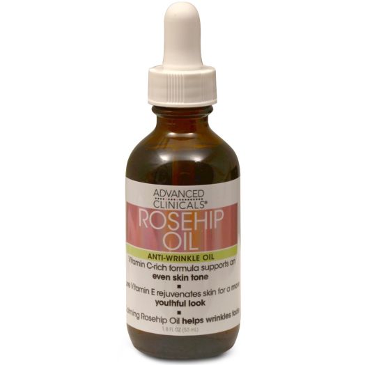 Advanced Clinicals Rosehip Oil Anti-wrinkle Face Oil with Vitamin C and Vitamin E for Sun Damage,