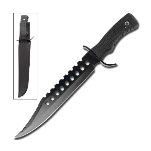 Armory Replicas Night Stalkers Marine Force Recon Hunting Outdoor Survivors Bowie Sawback Knife 17 Inches Black