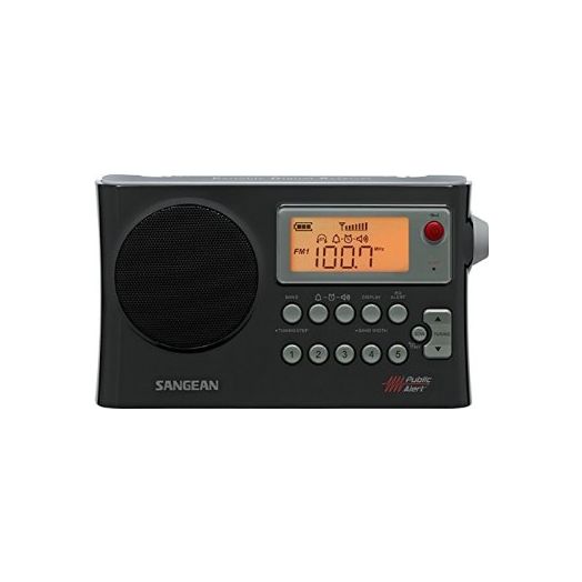 Sangean PR-D4W AM/FM Weather Alert Portable Radio with Bandwidth Narrowing, AM Auto Tracking