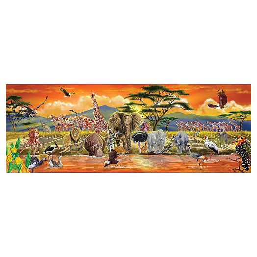Melissa & Doug Safari Floor Puzzle - 100-Piece