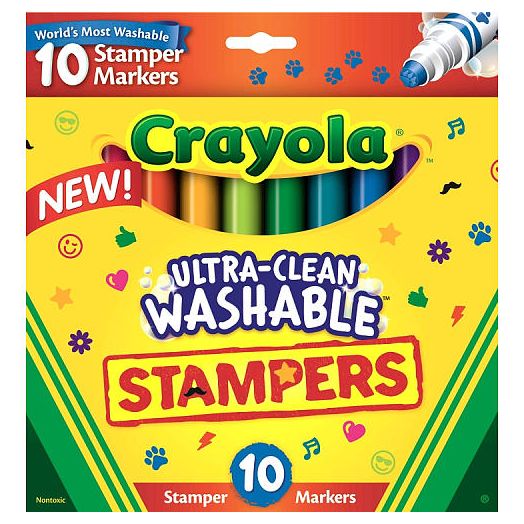 Crayola Mini Stamper Markers - 10 Count