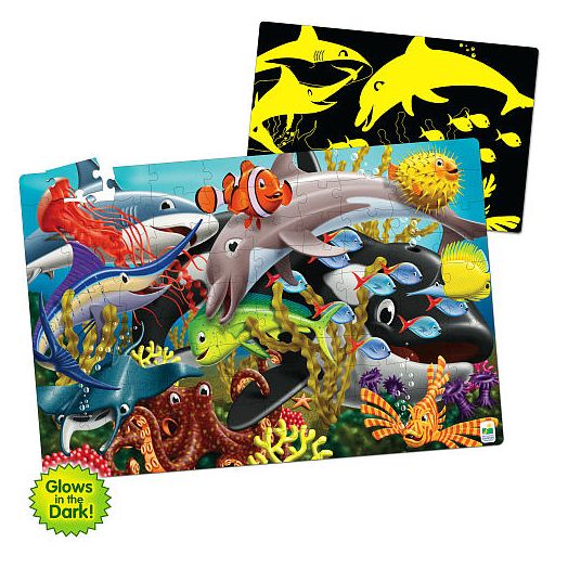 Puzzle Doubles Glow In The Dark Sea Life