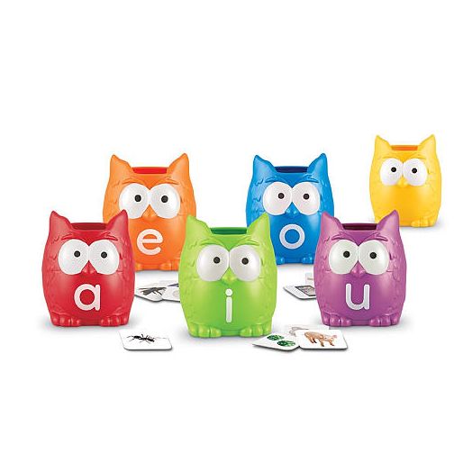 Learning Resources Vowel Owls Sorting Set