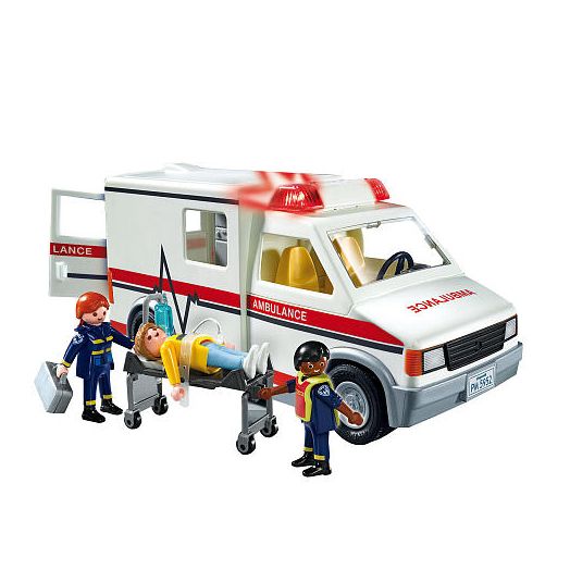 Playmobil Rescue Ambulance Playset, 20-Piece