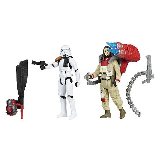 Star Wars: Rogue One 2 Pack 6 inch Action Figure - Baze Malbus VS. Imperial Stormtrooper