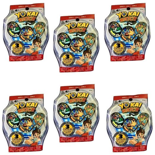 Yokai Yo-Kai Series 2 Medals - Six Blind Bags Bundle - 18 Random Medals