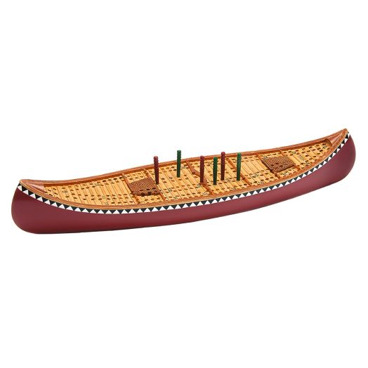 Outside Inside Canoe Cribbage Board