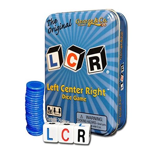 LCR LEFT CENTER RIGHT BLUE TIN