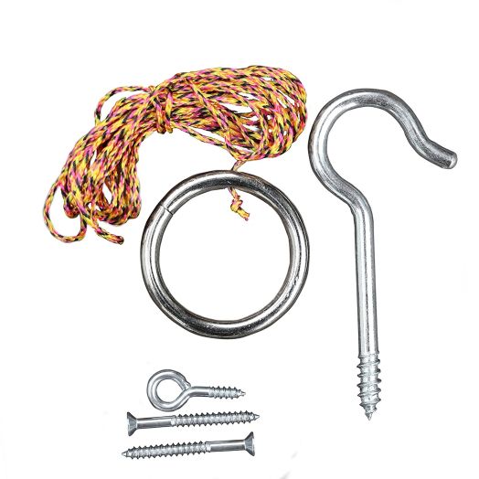 Tiki Toss Original Hook and Ring Game Essentials- Includes Hook, Mounting Screws, and Thread