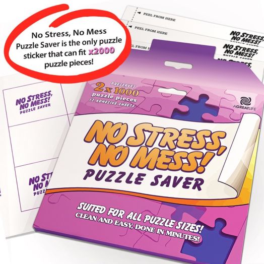 12-Sheet Peel and Stick Puzzle Saver: Preserve and Hang Your Jigsaw Masterpiece Without Hassle