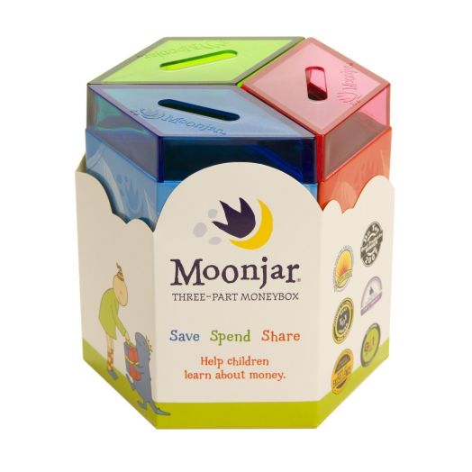Moonjar Classic Moneybox: Save, Spend, Share