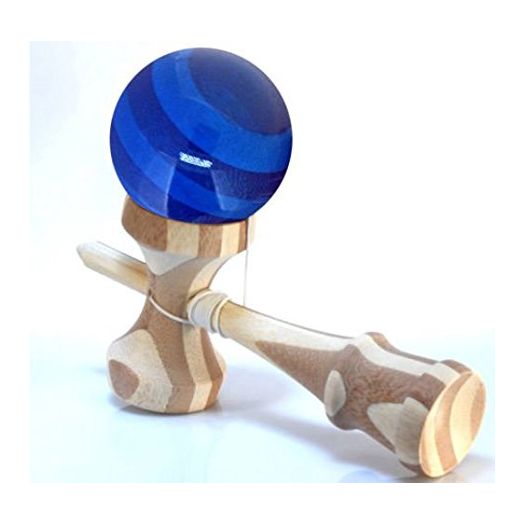 RQN BAMBOO KENDAMA With Translucent BLUE Ball + Extra String