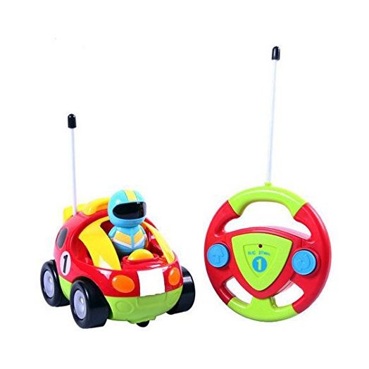 Cartoon R/C Race Car Radio Control Toy for Toddlers by Liberty Imports (ENGLISH Packaging)