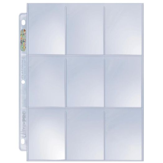 Ultra Pro 100 Platinum 9-Pocket Sheets