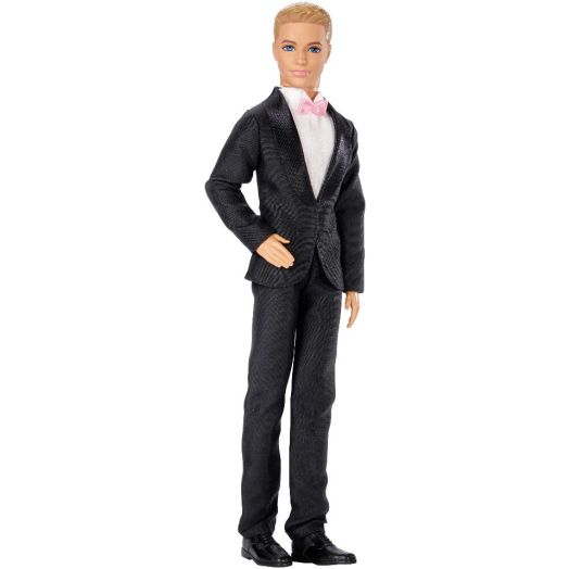 Barbie Fairytale Groom Fashion Doll - Ken with Black Suit