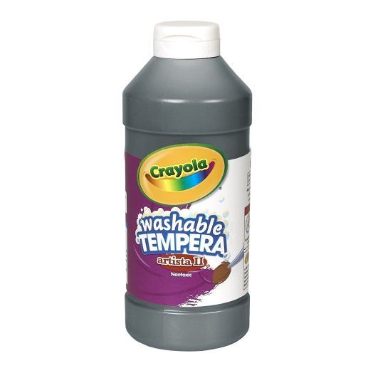 Crayola Artista II Washable Tempera Paint 16oz Black