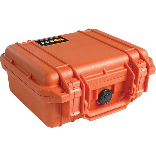 Pelican 1200 Camera Case With Foam (Orange)