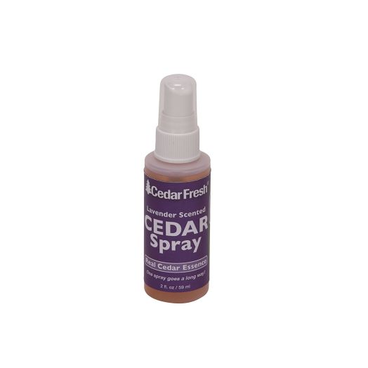 Household Essentials CedarFresh 84802 Cedar Power Spray with Lavender Essence Scent - Protects Closets from Pests - Restores Scent to Cedar Wood Accessories - 2 fl. oz.
