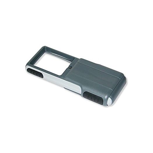 Carson MiniBrite 3x Power LED Lighted Slide Out Magnifier with Protective Sleeve for Reading, Hobby, Crafts, Tasks and Inspection (PO-25, PO-25MU)