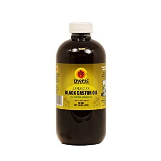 Tropic Isle Living Jamaican Black Castor Oil 8 oz - Glass Bottle