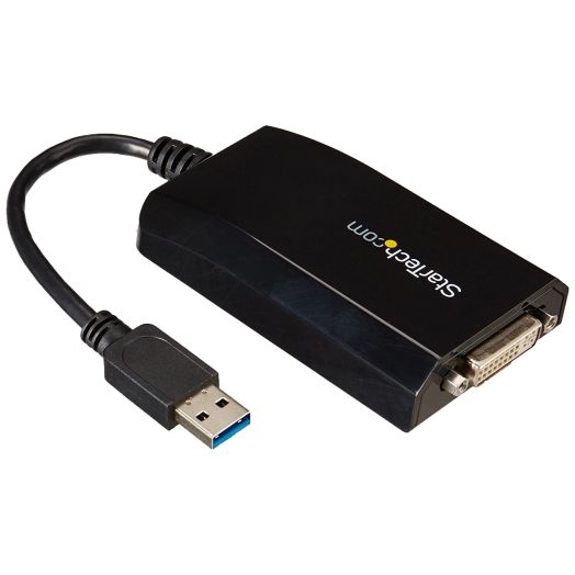 StarTech.com USB 3.0 to DVI / VGA External Video Card Multi Monitor Adapter - 2048x1152 - USB 3.0 Graphics Adapter M/F
