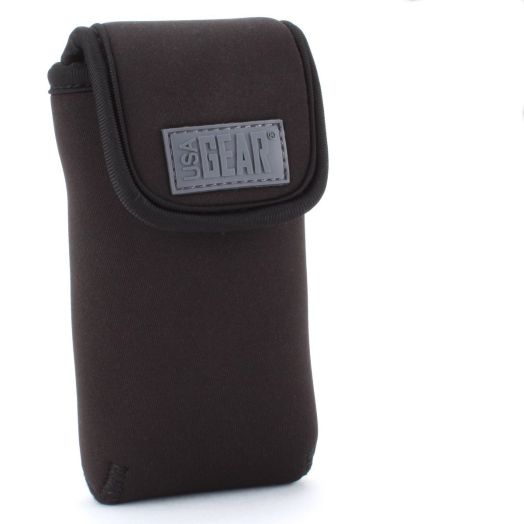 USA GEAR Portable Pocket Radio Case for C. Crane CC Pocket , Sangean DT-400W /DT-180 , Philips AE1500 , Kaito KA200 , Sony ICF-S10MK2 and More - with Carabiner Carrying Clip , Belt Loop