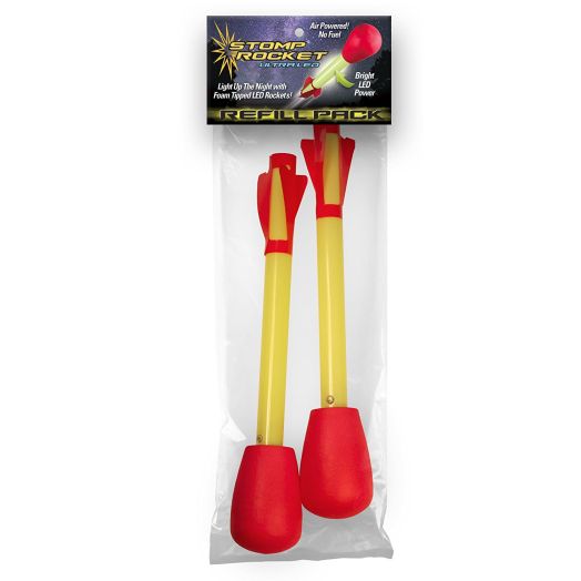 The Original Stomp Rocket Ultra LED Refill Pack, 2 Rockets