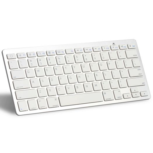OMOTON Ultra-Slim Bluetooth Keyboard for Apple iPad Air 3/2/1, iPad Pro, iPad Mini 4/3/2/1, iPad 4/ 3/ 2, iPhone 6/6S, iPhone 6 plus and other Bluetooth Enabled Devices