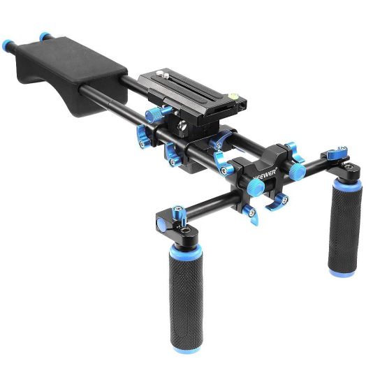 Neewer Portable FilmMaker System With Camera/Camcorder Mount Slider, Soft Rubber Shoulder Pad and Dual-hand Handgrip For All DSLR Video Cameras and DV Camcorders