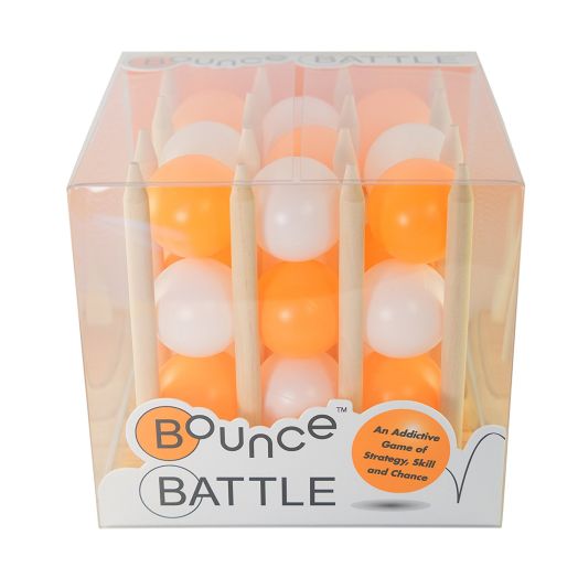 Bounce Battle Premium Wood Edition Game Set: An Addictive Game of Strategy, Skill and Chance