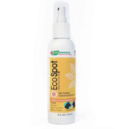 Hot Spot, Anti-Itch Spray. EcoSpot provides immediate relief of hotspots on dogs and allows healing to begin. 1-Step: Just spray and let dry. All natural formula, Made in USA. 100% Guaranteed.