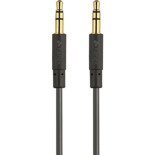 Kanex 3.5mm Stereo AUX Cable 6 Feet (1.8 Meters)for Apple, Android, Smartphones, Tablets, Headphones, and MP3 Players-Black