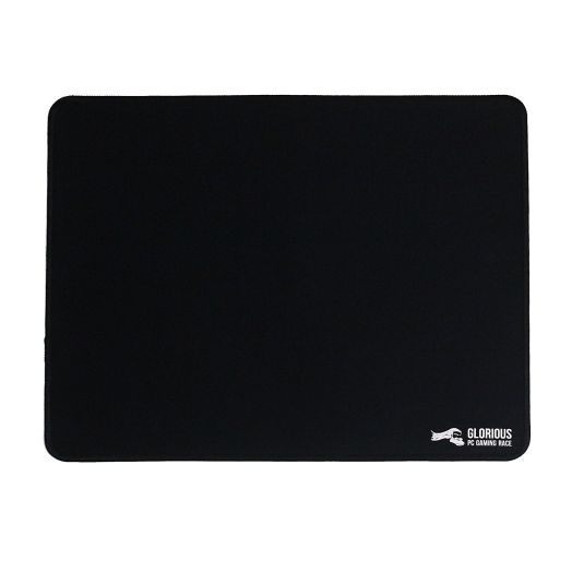 Glorious Large Gaming Mouse Mat / Pad - Stitched Edges, 2mm thick, Black Mousepad | 11" x13" x0.08" (G-L)