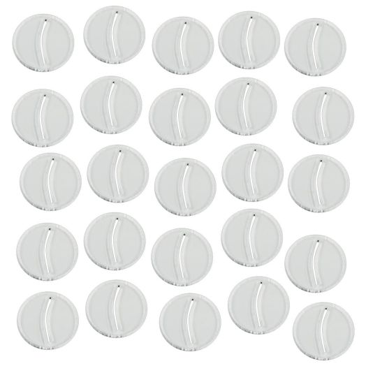 Paper Miniature Bases, 25mm Circle, 3mm Clear (25)