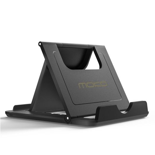 MoKo Cell Phone Stand, Tablet Stand, Universal Foldable Multi-angle Desktop Holder for Smartphone, Tablet(6-11" ), iPhone 8/8 Plus/7/7 Plus, iPhone X, Galaxy Note 8, iPad 10.5, Nintendo Switch, Black