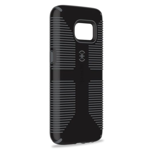 Speck Products Samsung Galaxy S7 Case, CandyShell Grip Case (Black/Slate Grey), Military-Grade  Protective Case