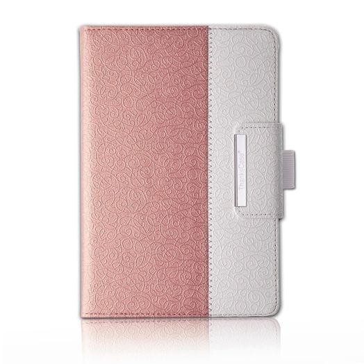 iPad Pro Case, Thankscase Business Rotating Case Cover For iPad Pro 12.9 Inch, Swivel Case Build-in Pencil Holder and Wallet Pocket and Hand Strap for iPad Pro 12.9 2015 Release (Rose Gold)