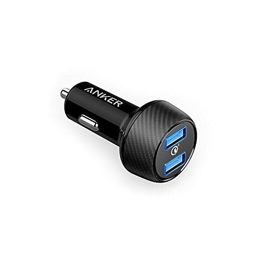 Anker Quick Charge 3.0 39W Dual USB Car Charger, PowerDrive Speed 2 for Galaxy S7 / S6 / Edge / Plus, and PowerIQ for iPhone X / 8 / 7 / 6s / Plus, iPad Pro / Air 2 / mini, LG, Nexus, HTC and More