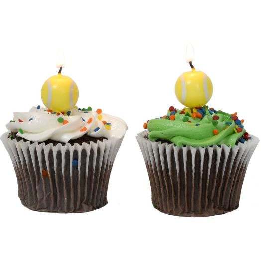 Tennis Party Cake Candles 5 Pack