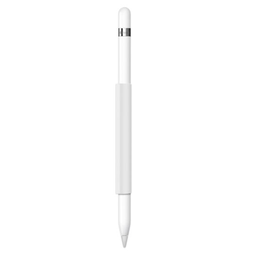 FRTMA Magnetic Sleeve for Apple Pencil, Soft Silicone Holder Grip for Apple iPad Pro Pencil, Ivory White (Apple Pencil Not Included)