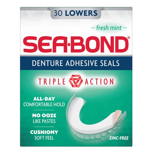 Sea-Bond Denture Adhesive Wafers for Lowers Fresh Mint