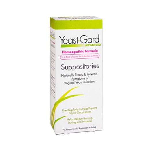 YeastGard Homeopathic Suppositories Treatment with Probiotics
