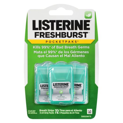 Listerine Freshburst Pocketpaks Breath Strips Freshburst