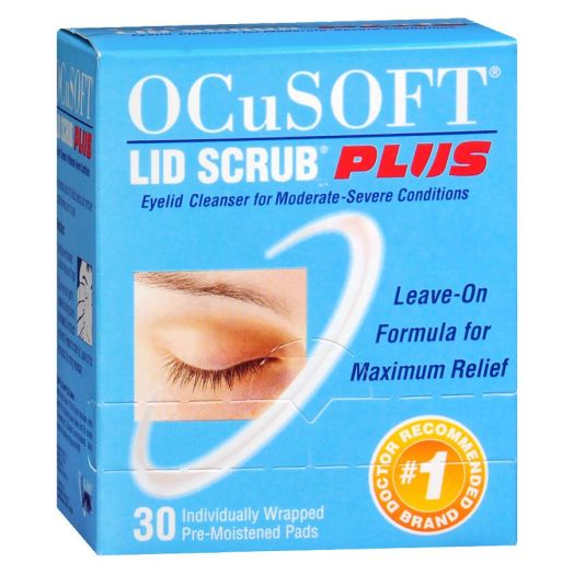Ocusoft Lid Scrub Plus, Individually Wrapped Pre-Moistened Pads